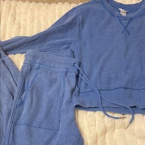 Jockey Blue Textured Knitwear